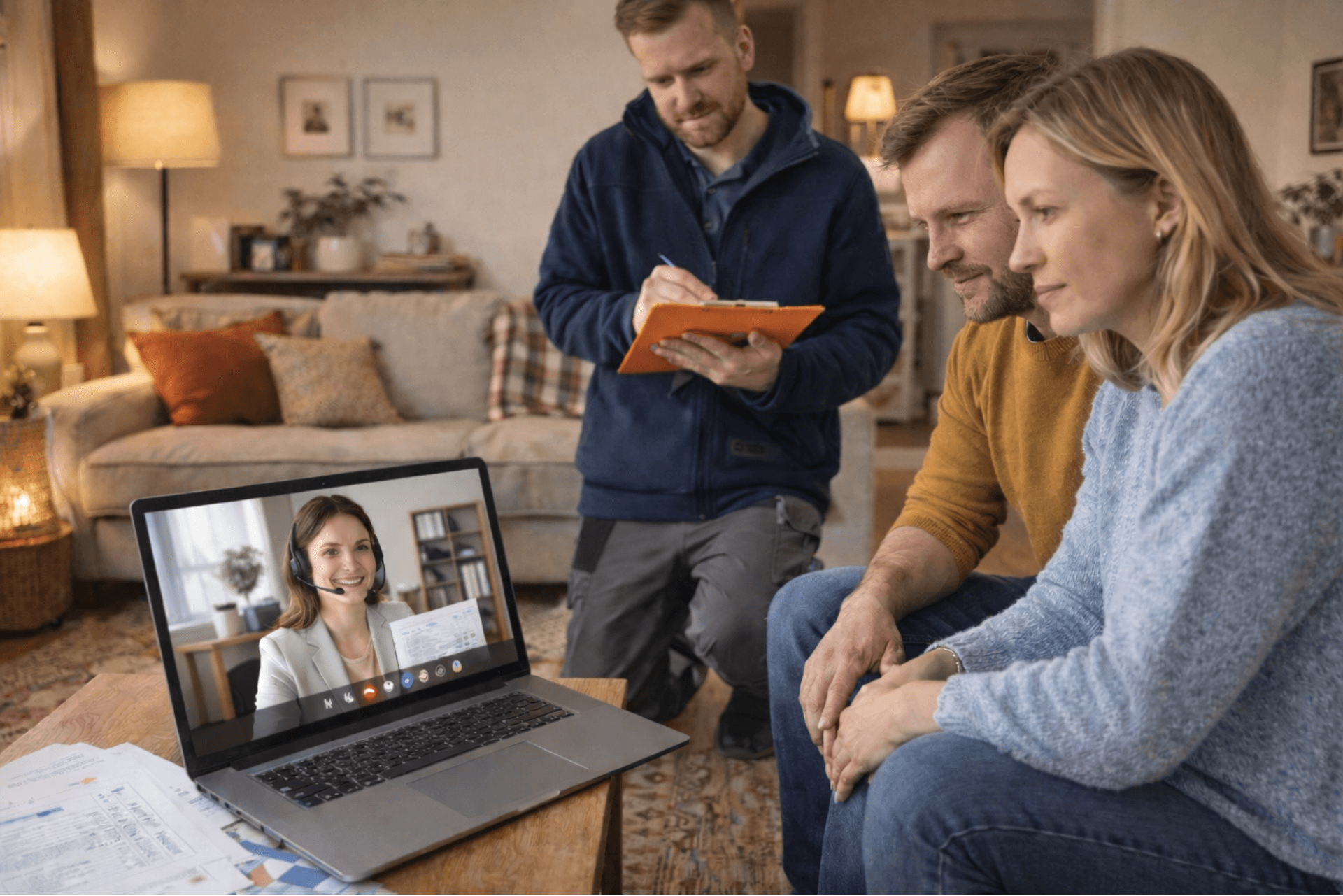 Accompagnement aux aides à l’isolation avec vérification d’éligibilité par une conseillère lors de la visite d’un technicien chez des clients