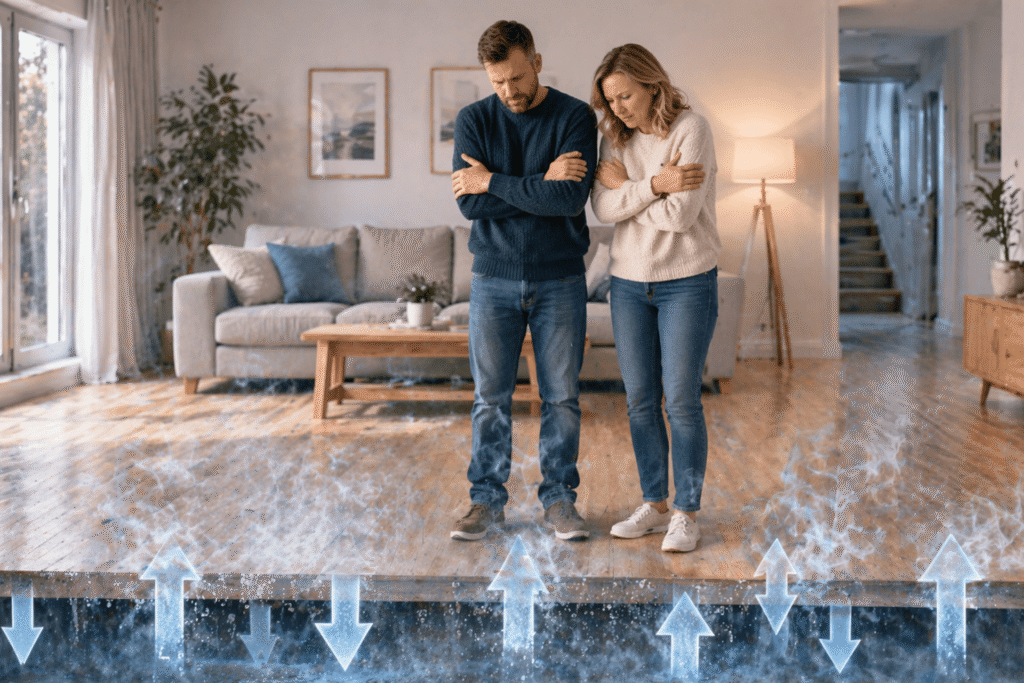 Conséquences d'un plancher bas mal isolé — logement lyonnais